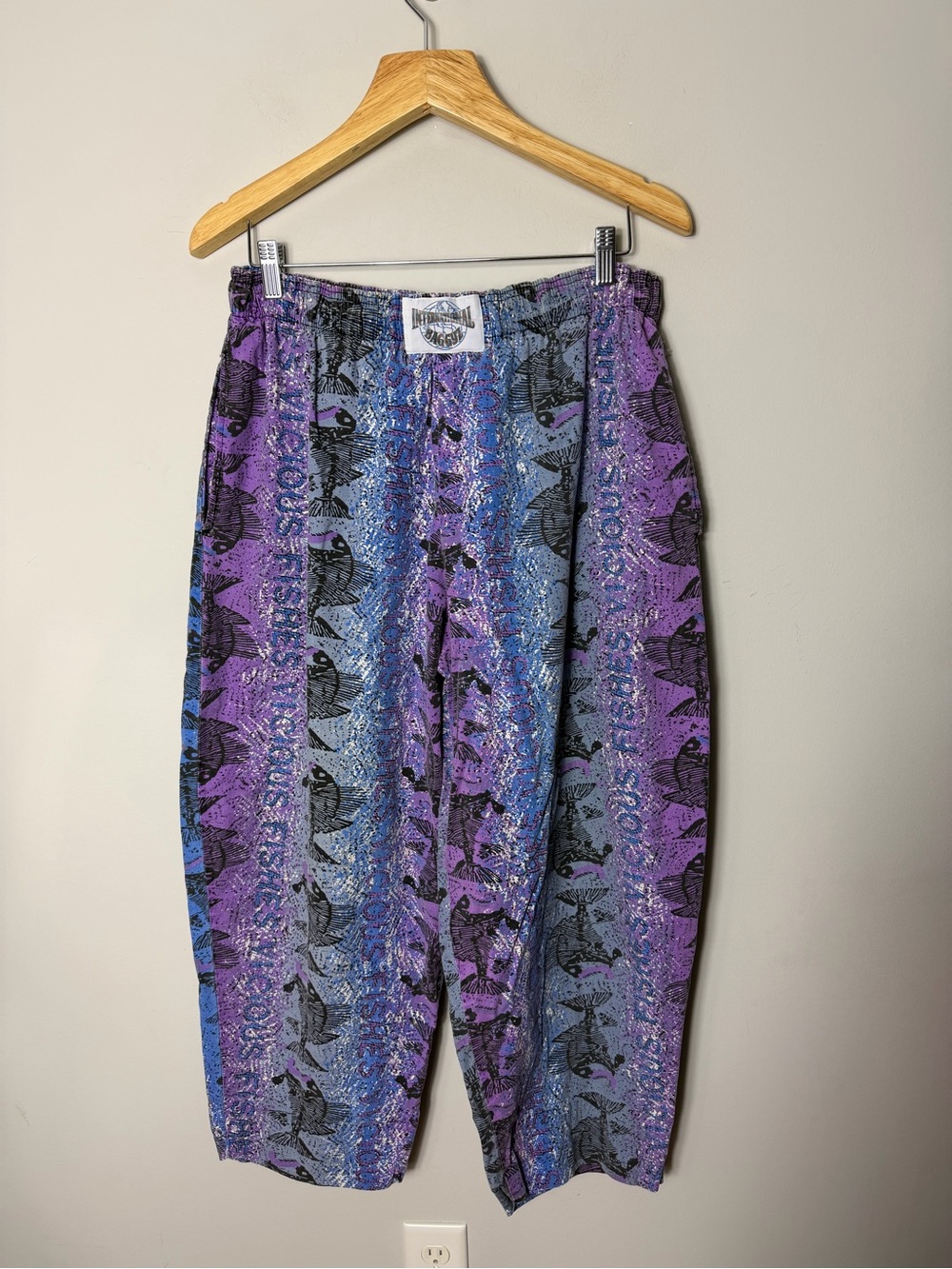 Vintage International Baggyz Vicious Fishes MC Hammer Cotton Pants One Size *7